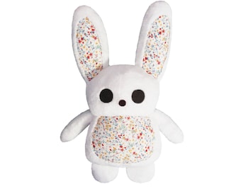 Handmade white Bunny rabbit plush