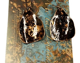 Handcrafted Hammered Copper Earrings