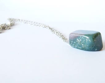 Necklace genuine Ruby zoisite irubelite silver Crystal healing chakra held strength