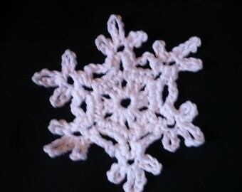 White Snowflake crochet for Christmas decoration