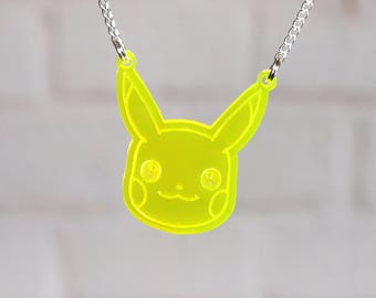 Pikachu laser cut necklace