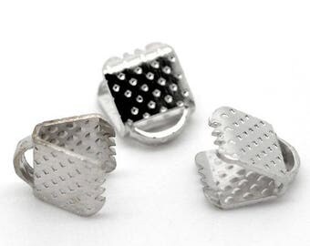 10 Fermoirs Griffe pour Collier Bracelet 6x8mm argent apprêts Création Bijoux Fimo