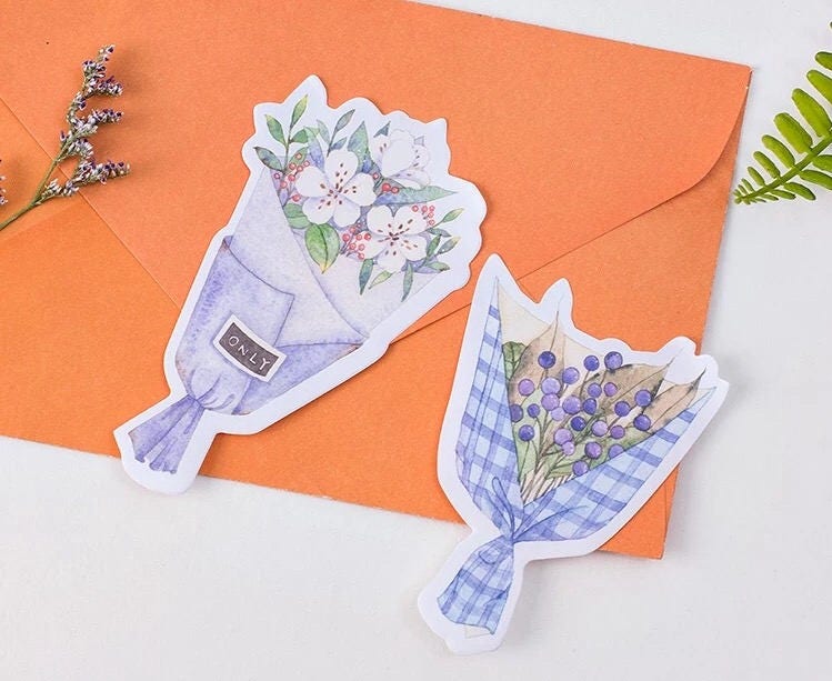 Flower Bouquet Sticky Notes Flower Sticky Note Memo Pad