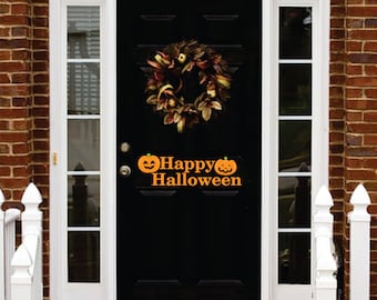 HAPPY HALLOWEEN Door vinyl wall art sticker decal halloween decorations decor HW3