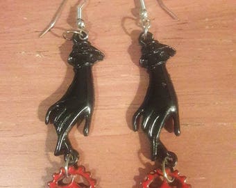 Get in Gear Steampunk earrings