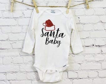 Santa baby onesie | Etsy