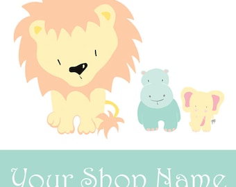 Cute Etsy Shop Icon, Etsy Shop Banner Set, Kids Shop Banner, Etsy Cover Banner, Etsy Avatar, Kids Banner Set, Etsy Shop Design, CH01