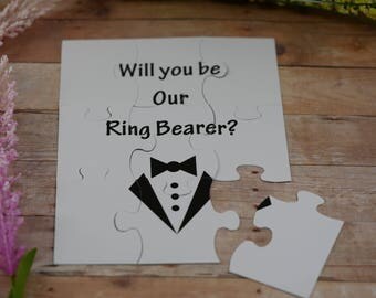 Will You Be my Ring Bearer, Will You Be my Groomsman , puzzle invitation, puzzle proposal invitation