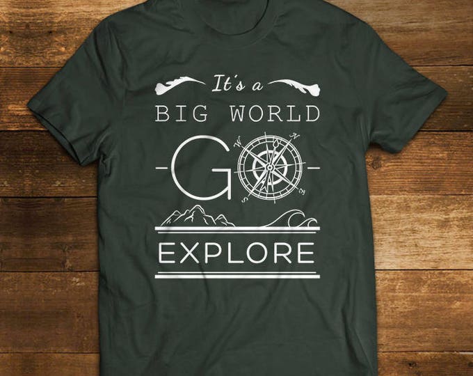 Explorer Cotton T shirt - Alkimia's T shirt - hiking Tee - Compass T Shirt