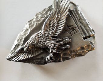 Siskiyou X-59 Bald Eagle In Flight - Boucle De Ceinture Vintage 1990 - NOS