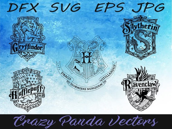 Download Harry Potter Emblem Set of 5 Hogwarts Houses - Gryffindor ...