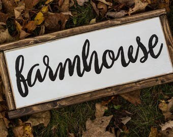 Farmhouse wood sign | Etsy
