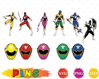 Download Power rangers svg | Etsy