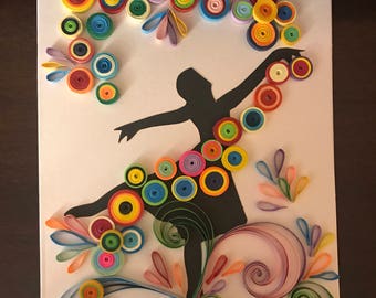 Ballerina Quilling Card