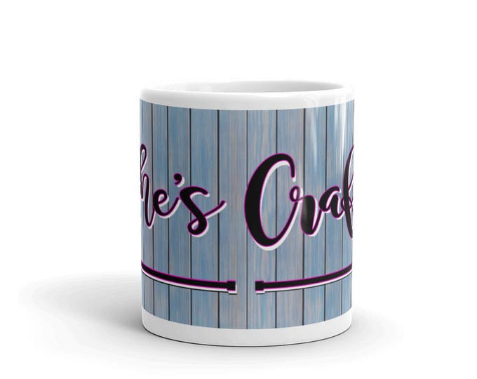 Shes Crafty Mug, Craft Mug, Crafts Lover Mug, She Crafts, Handmade Mug, Mugs for Her, Crafty Mugs For Her, Cute, Unique, Gift Ideas, For Her
