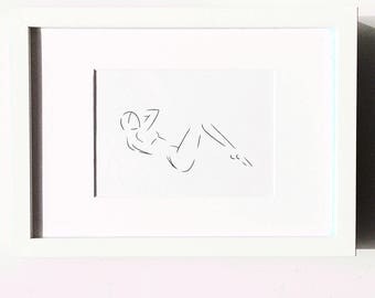 minimal female line art