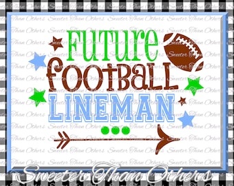 Football Svg, Future Football Lineman svg, boy baby onesie cut file boy svg, baby cutting file Dxf Silhouette Cricut INSTANT DOWNLOAD