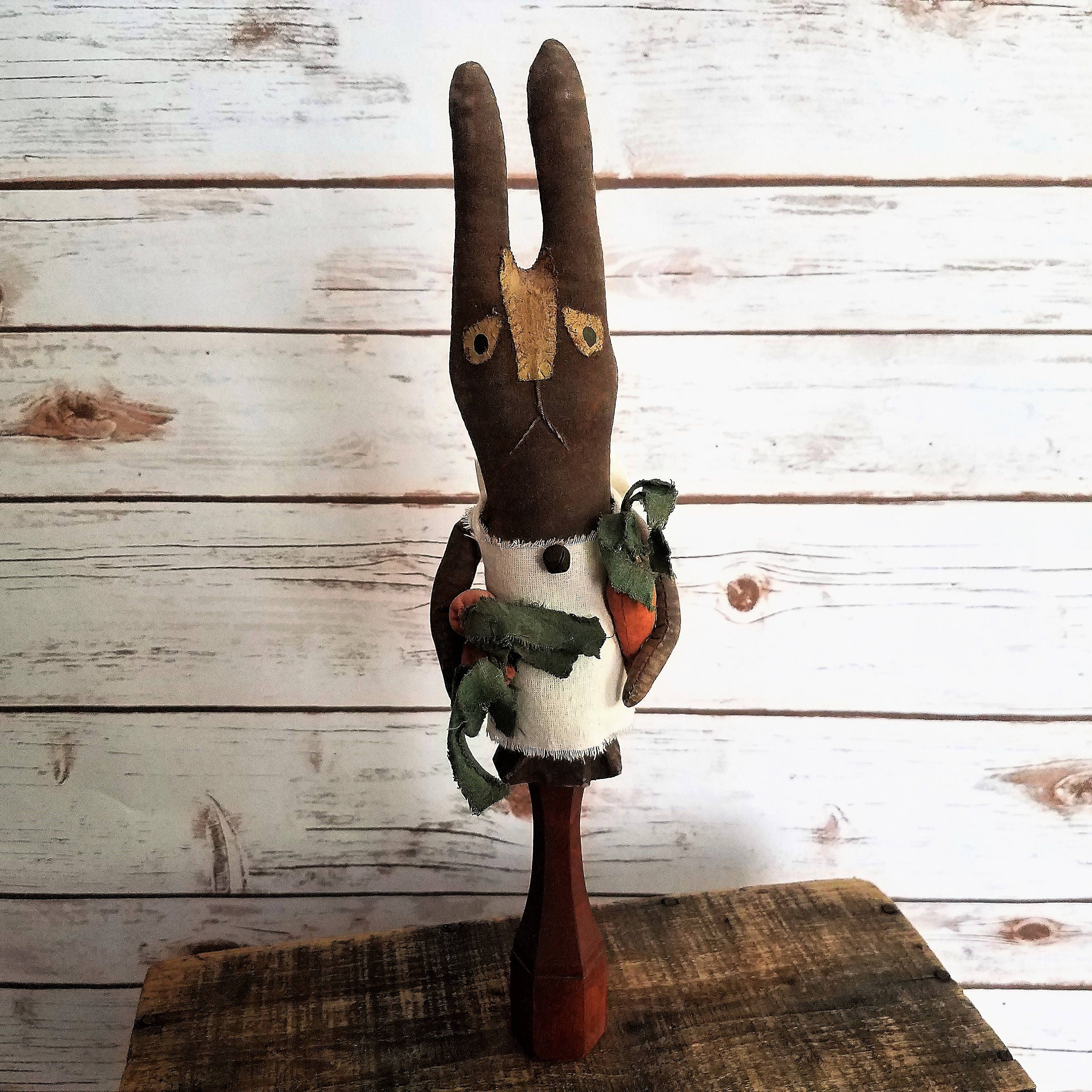 Gertrude A Primitive Folk Art Spring And Easter Make-Do Shelf