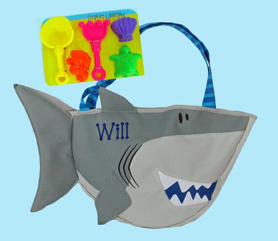 Child's Stephen Joseph SHARK Beach Tote/Beach Bag