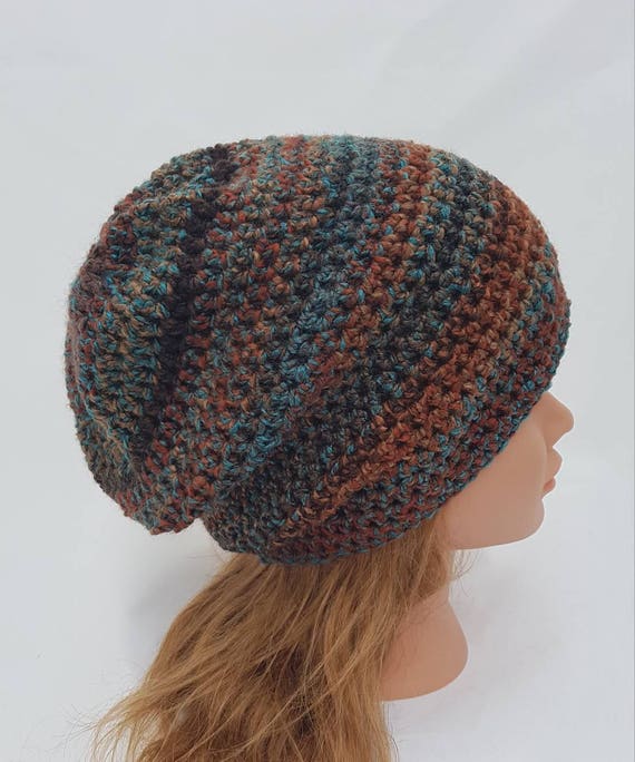 Items similar to womens slouch hat girls slouch hat landscape browns ...