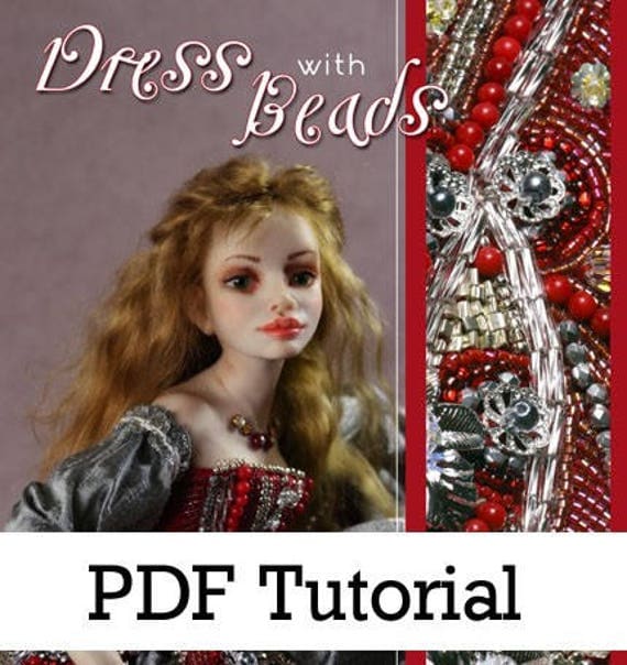 Doll Dress making pattern and tutorial How to Bead a