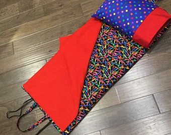 Kindermat Nap Mat Cover - Crayons and Dots