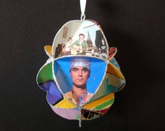 Talking Heads Album Cover Ornament Made From Record Jackets - David Byrne