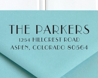 Return Address Stamp, Address Stamp, Art Deco Stamp, Address Stamp, Wedding Return Address Stamp, RSVP Stamp, Custom Stamp - No. 44