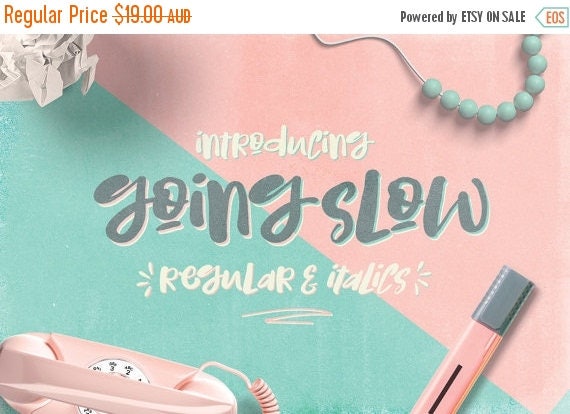 Digital Fonts 80% Off SALE Digital Fonts Going Slow - Digital Typeface - Hand drawn Type - Instant Download