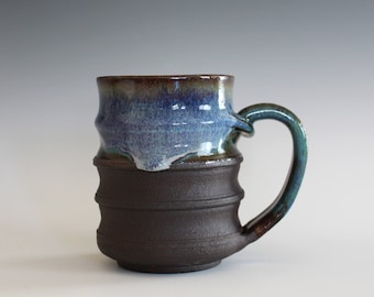 Coffee Mug, 12 oz, handthrown ceramic mug, stoneware pottery mug, unique coffee mug, stoneware mug, coffee mug pottery, pottery mug