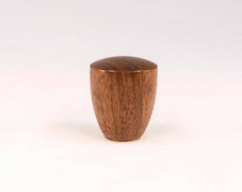Lamp Shade Finial Table Lamp Finial Black Walnut Dome Pattern 8, 1.3" tall x 1.1" dia