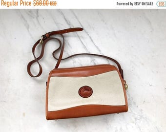 SALE Dooney and Bourke white and tan crossbody