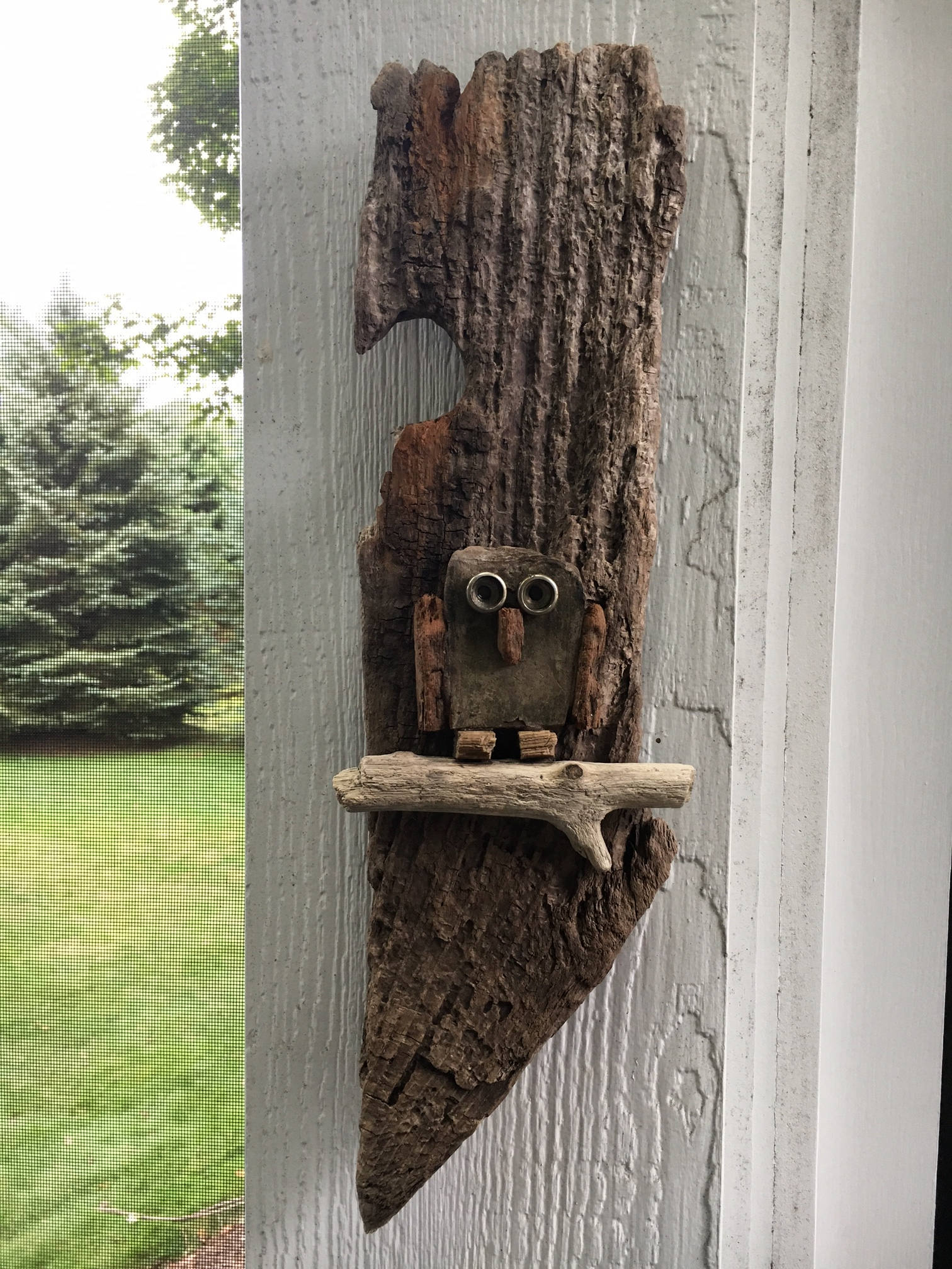 Driftwood Owl // Driftwood Art // Driftwood Wall Decor // Owl