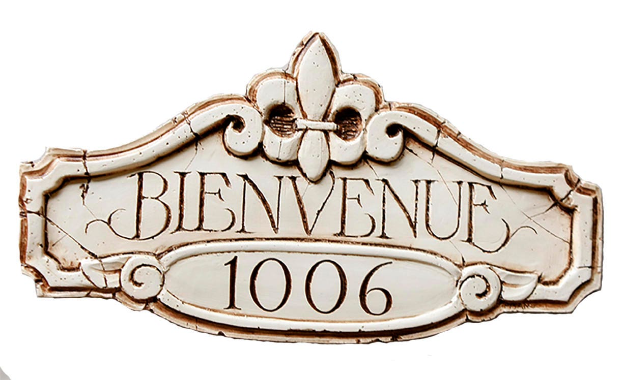 Custom Bienvenue French Sign