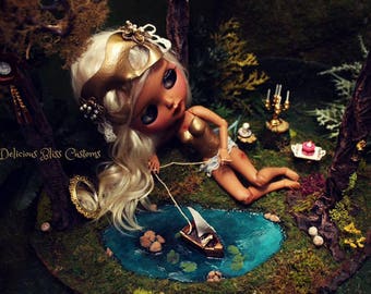 Avain, OOAK Custom Blythe Art Doll & Large Forest Diorama