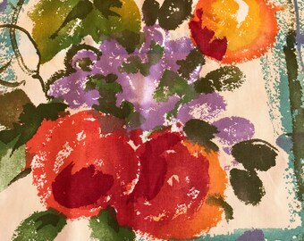 Beautiful fabric...Spectrum fabrics screen print. 1995