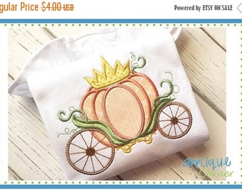40% OFF 3414 Halloween Thanksgiving Pumpkin Carriage Crown just like Cinderella applique digital design for embroidery machine by Applique C
