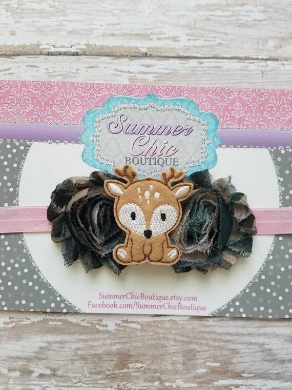 Camo Headband Deer Army Baby Camo Headband Deer Army Baby