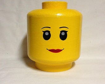 Custom LEGO inspired Female costume head