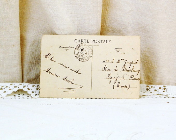 Antique French Postcard of the Alexander Bridge "Le Pont Alexandre et le Petit Palais" in Paris Posted in 1907 France, French Decor Card Antique French Postcard of the Alexander Bridge "Le Pont Alexandre et le Petit Palais" in Paris Posted in 1907 France, French Decor Card