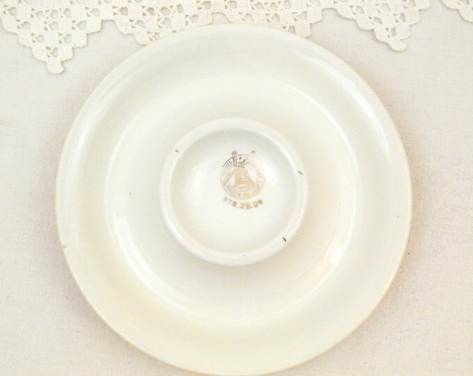 Vintage Mid Century 1960s Ceramic Publicity Ashtray for Clacquesin Ogeval Calvados from France, Tobaccina