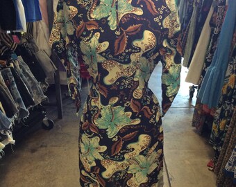 XXS XS Pake Muu Rayon Hawaiian Hibiscus