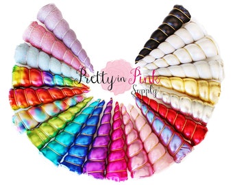 Unicorn Horn- Padded Unicorn Horn- 5" Metallic Unicorn Horn- Unicorn Photo Prop- DIY Unicorn Party- Birthday Pictures- DIY Unicorn Supply