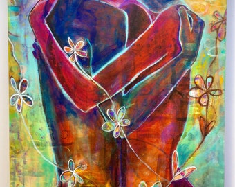 Romantic canvas | Etsy