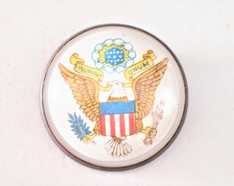 Patriotic Bridle Rosette Great Seal Of The United States Eagle Flag