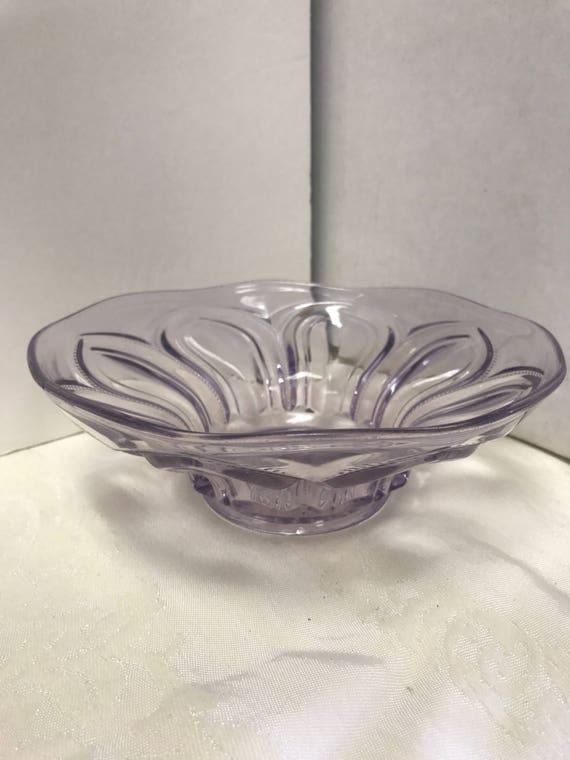 Lavender glass bowl