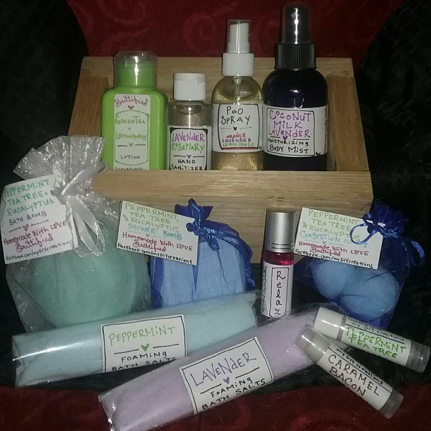 Homemade bath/spa products and more by Brittified on Etsy