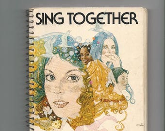 Sing Together, Girl Scout Songbook, 1973 vintage songbook, Girl Scout memorabilia, vintage Girl Scout Songbook