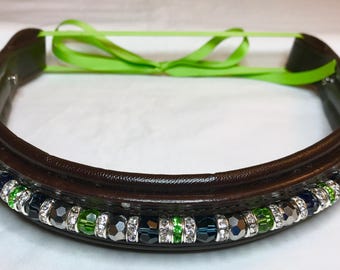 Over Size Beaded Browband - Fully custom with interchangeable beads