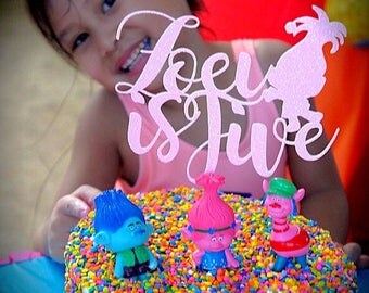 Troll Cake topper, troll birthday cake topper, troll birthday, Troll birthday decorations, Trolls, birthdays